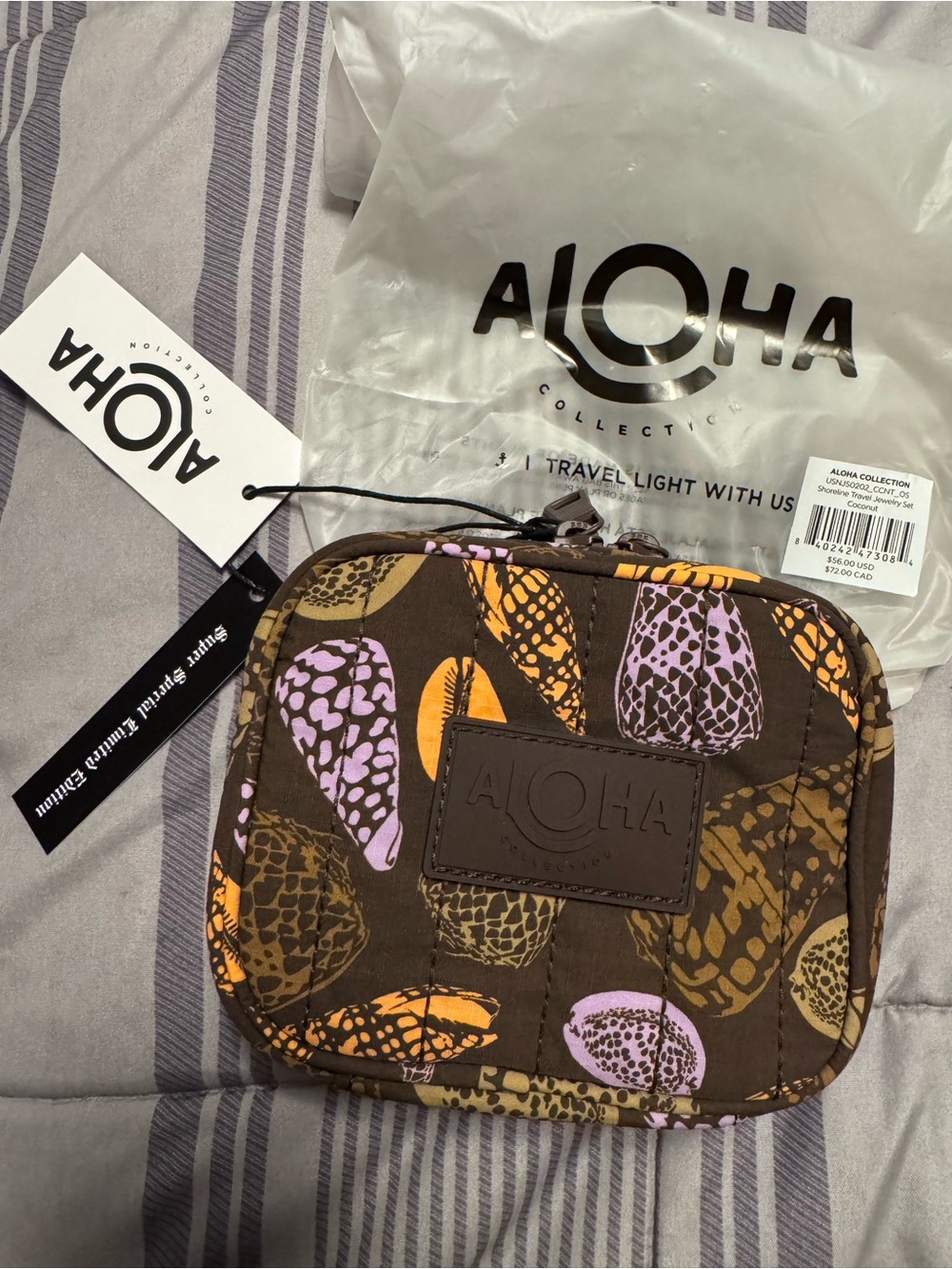 NWT Aloha Collection Travel Jewelry Case